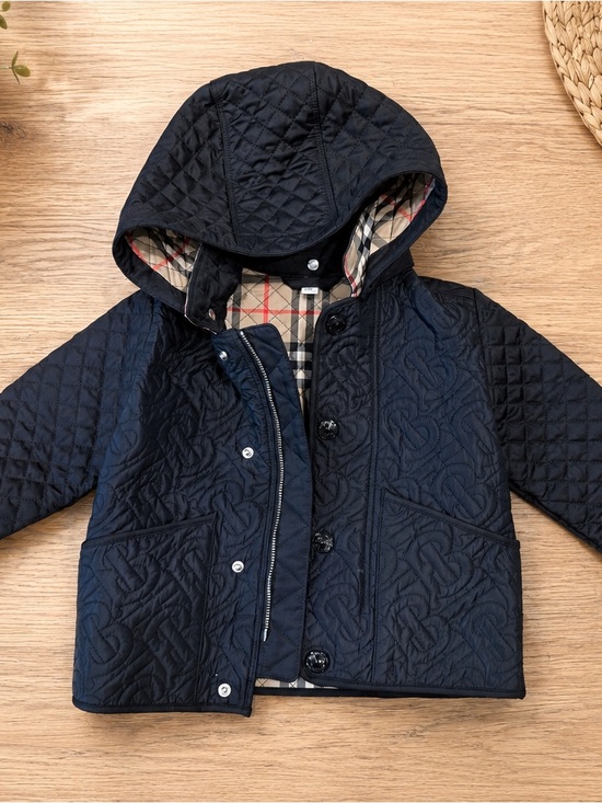 Burberry Other - Burberry Quilted Hooded Kids Jacket - Navy